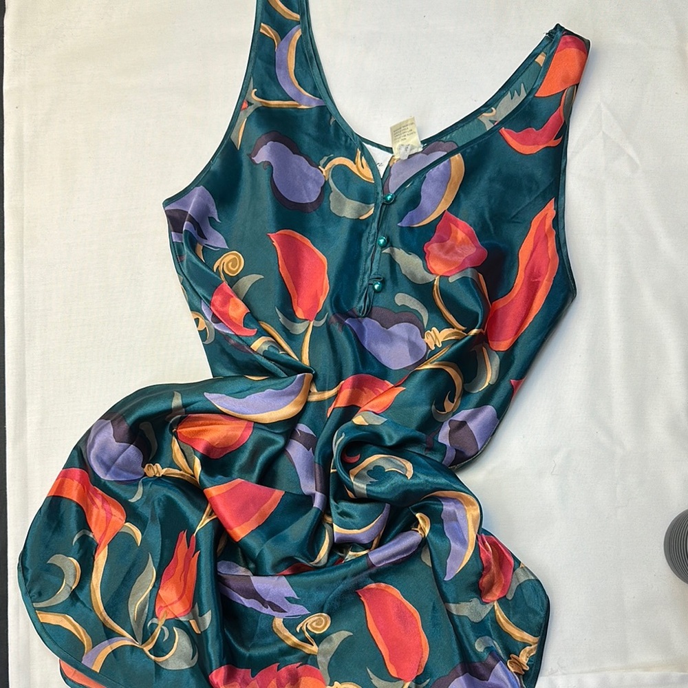 Floral Sleeveless Nighty Dress